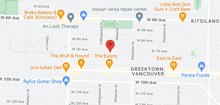 map of 3430 W 7TH AVENUE